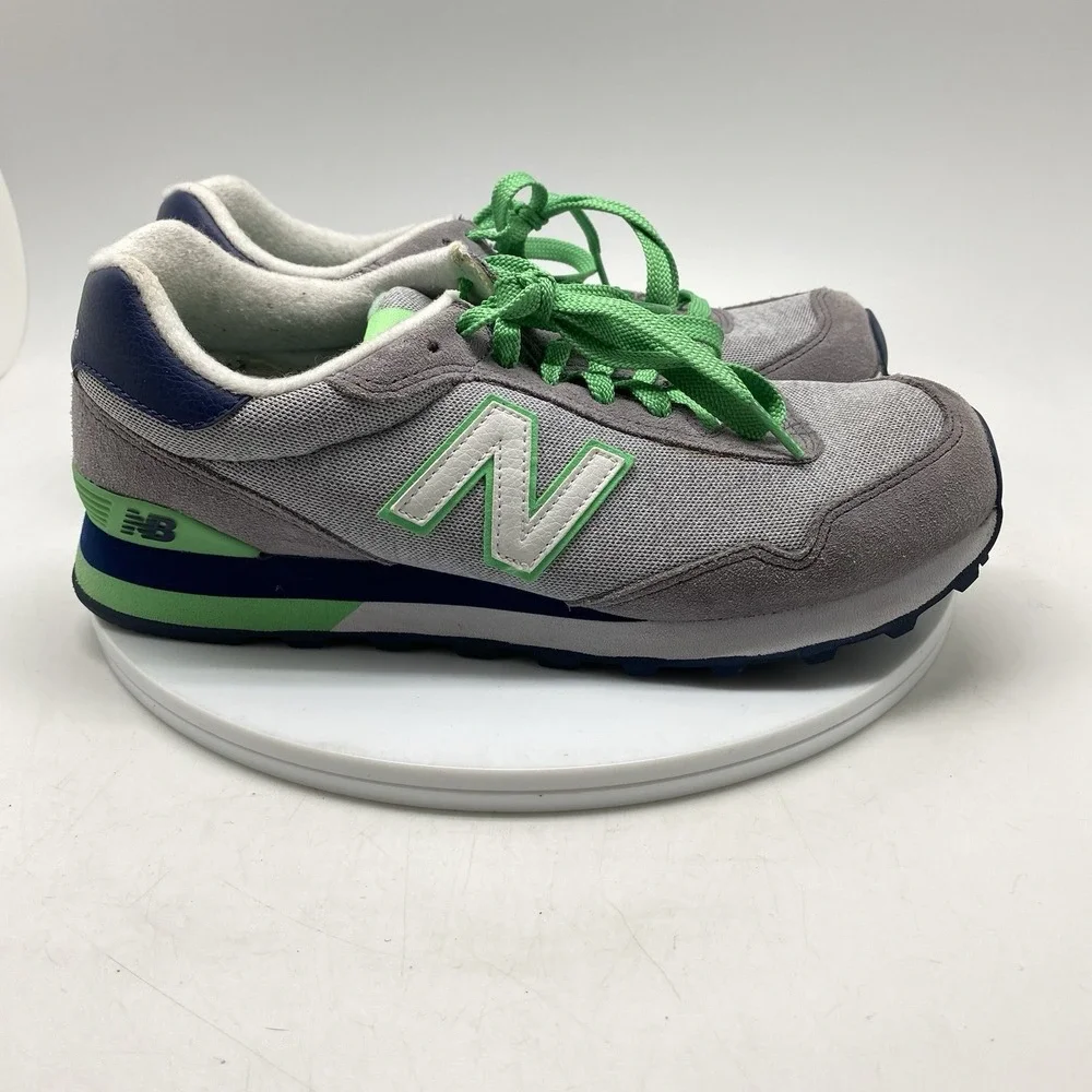 New Balance 515‎ Sneakers Womens 10 B Gray Green Suede Mesh Running WL515AHC